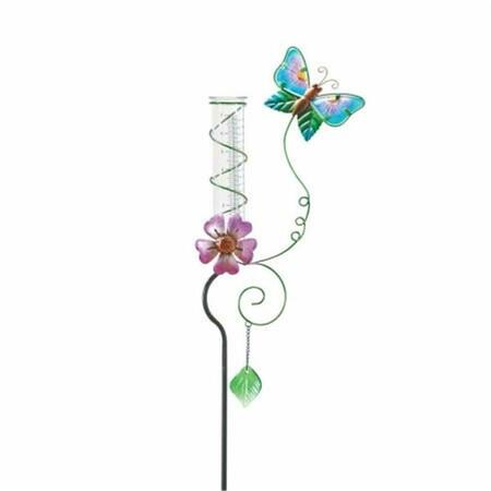 SUNSET VISTA DESIGNS Butterfly Rain Gauge 40 x 7 x 2.5 in. SV91745